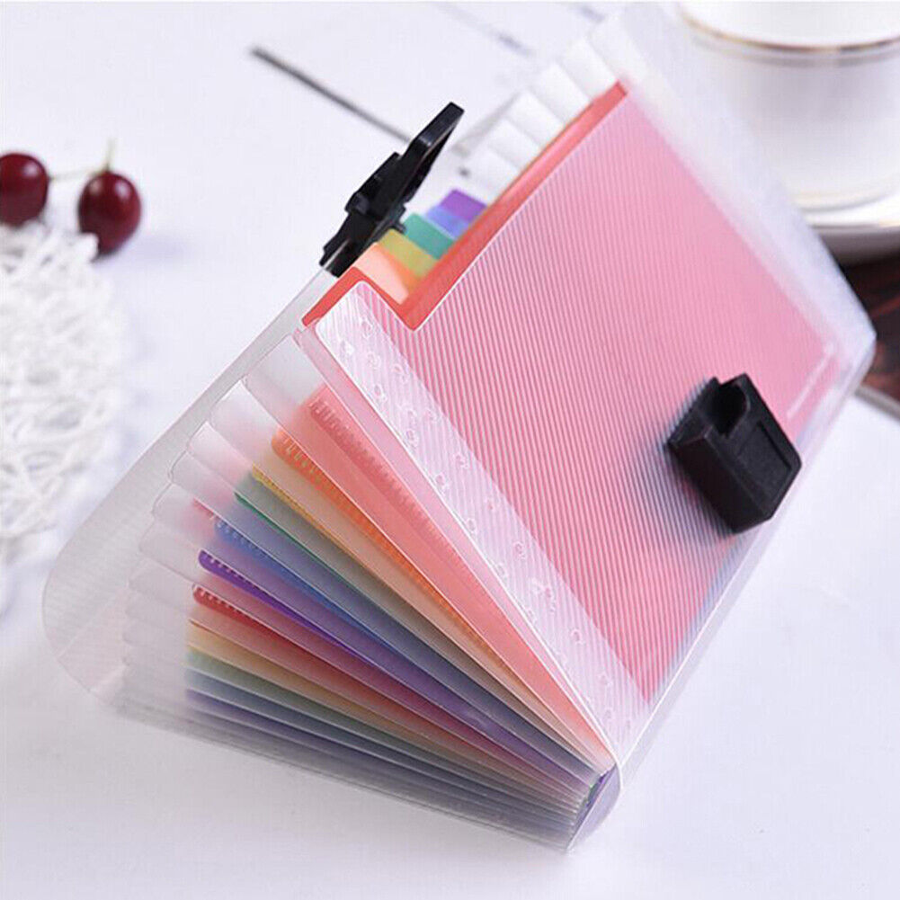 A6 Portable File Folder Storage Bag Document Binder Bill Receipt Organizer
