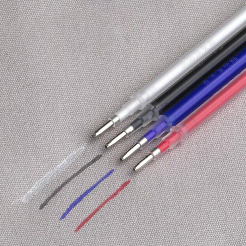 100 Pieces Heat Erasable Refill  Disappearing Pen for Fabric