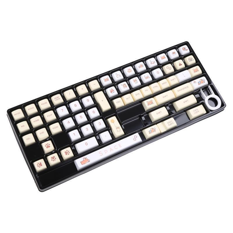 134-Key Cute Corgi Keycaps XDA Dye Sub For MX Switch GK61/64/68/84/87/98/104/108