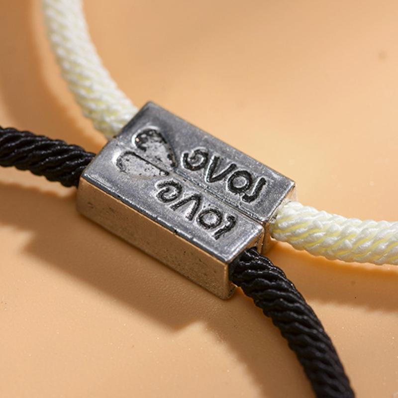 Couples Magnetic Mutual Attraction Bracelets Vows of Eternal Love Charms