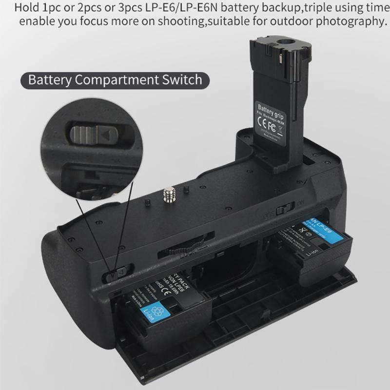 Vertical Battery Grip Holder for Blackmagic Pocket Cinema Camera BMPCC 4K/6K
