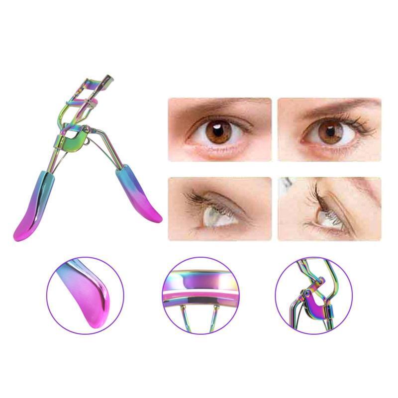 Eyelash Curler Curved Handle Long-lasting Curling Eye Makeup Cosmetic Tool