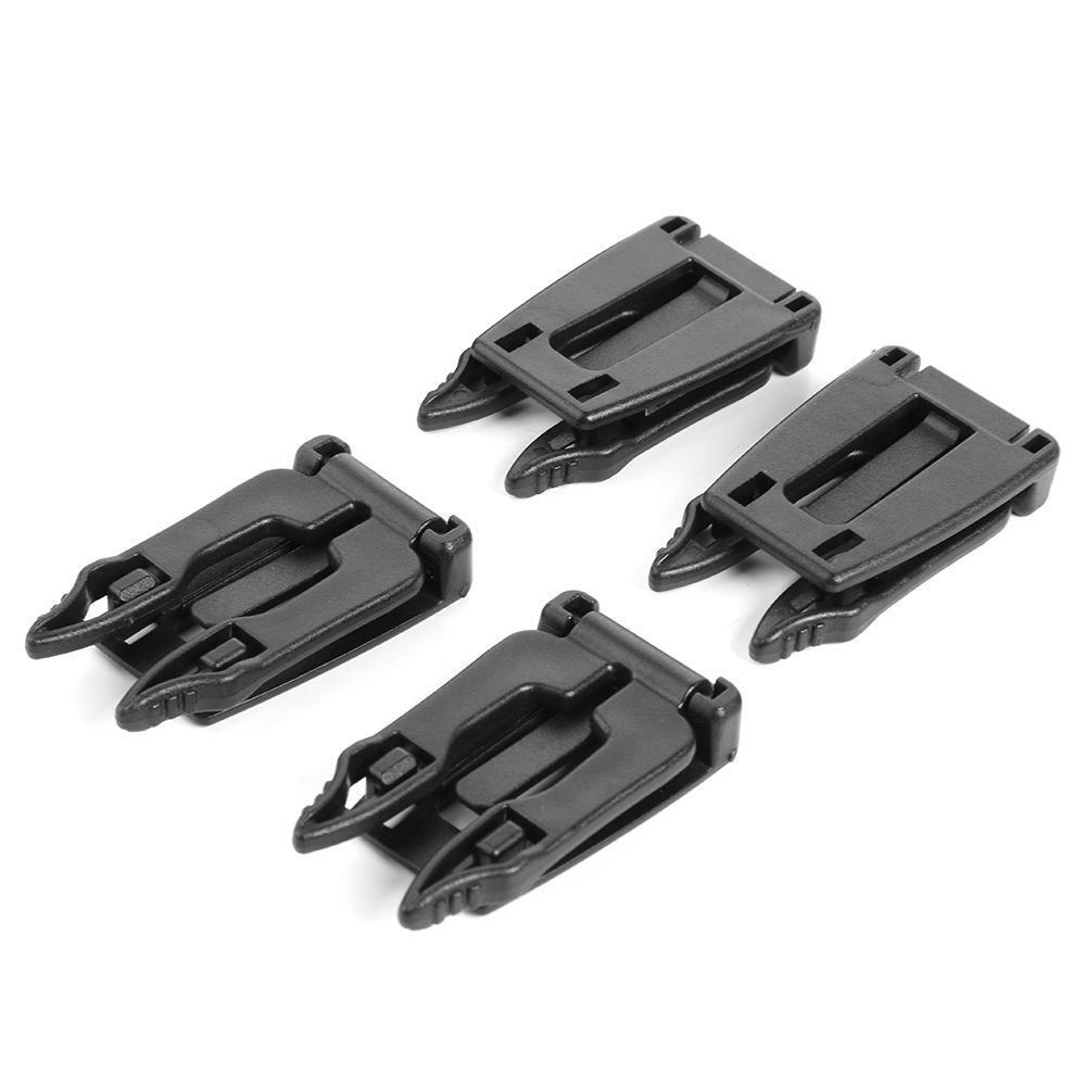 4pcs/pack Outdoor ITW Webbing Molle Attach Backpack Hang Buckle (Black)