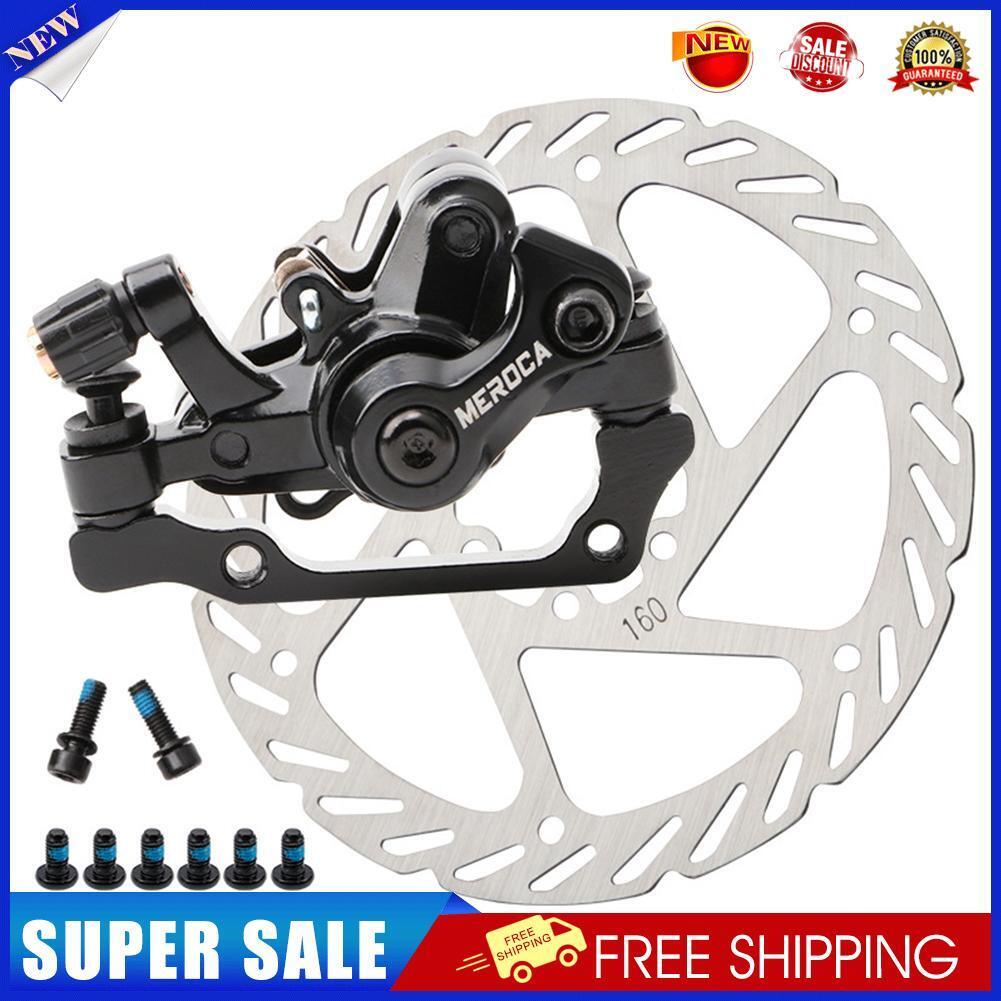 MEROCA MTB Bike Disc Brake Calipers Clip Rotor Set Bicycle Parts (Rear)