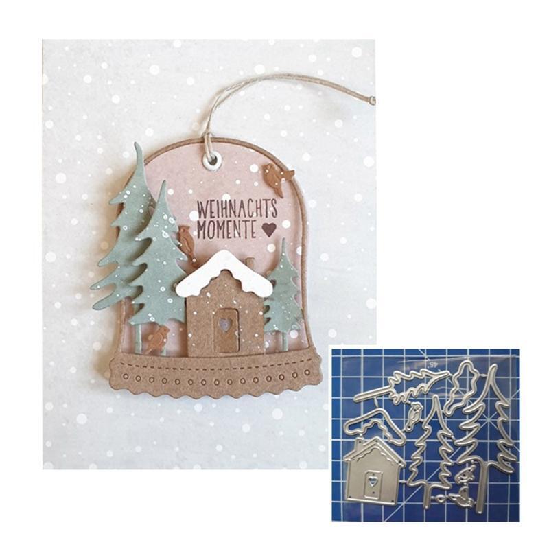 Delicate Christmas Metal Cutting Dies for DIY Paper Art Crafts Photo Album Decor