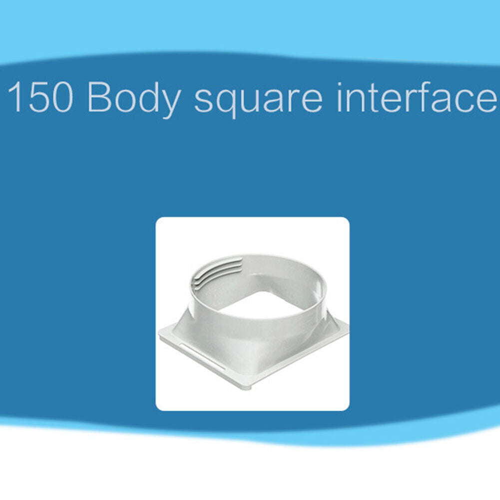 Square Portable Air Conditioner Exhaust Duct Interface Pipe Tube Connector
