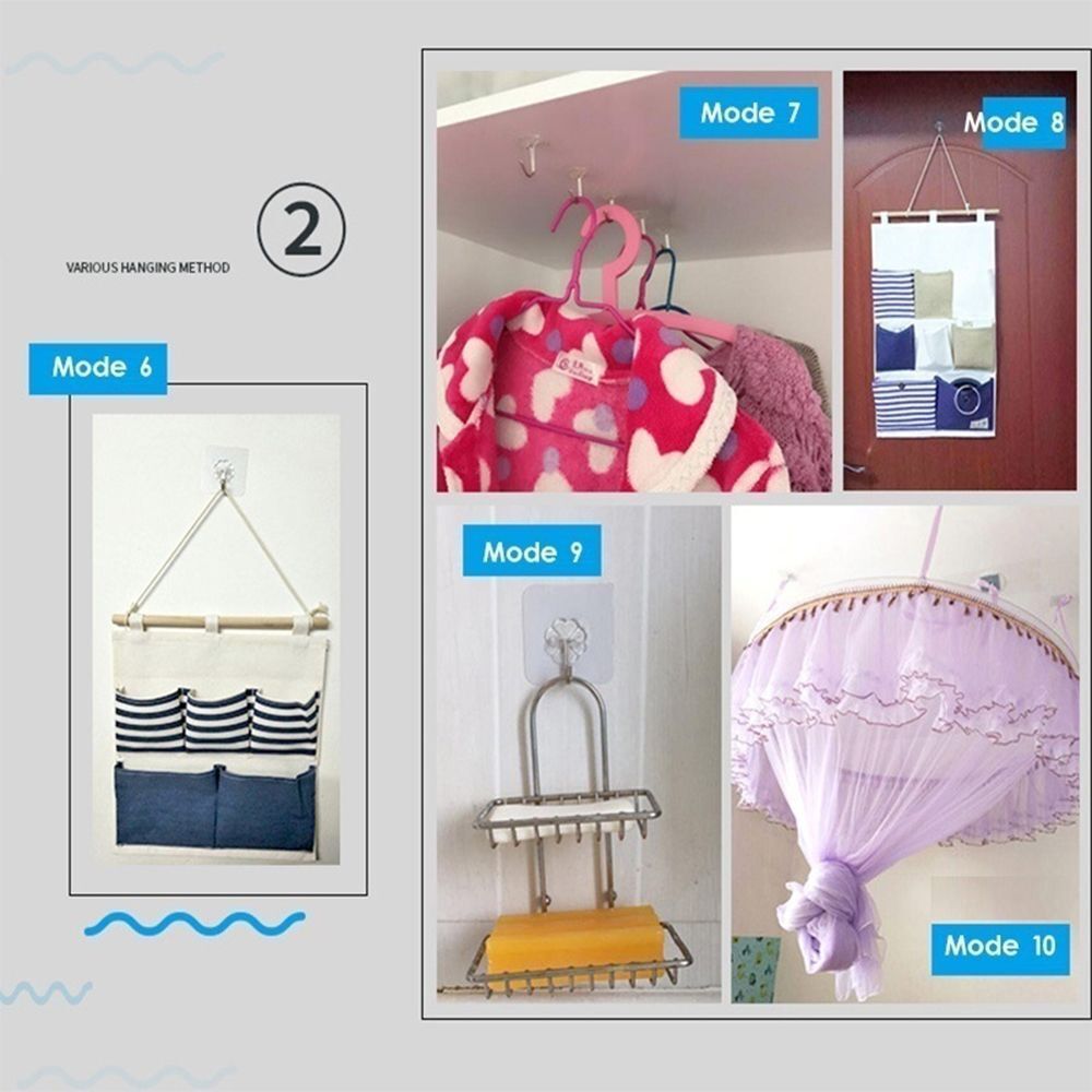15Pcs New Strong Bathroom Home Sucker Wall Hanger Non Trace Hooks Sticky