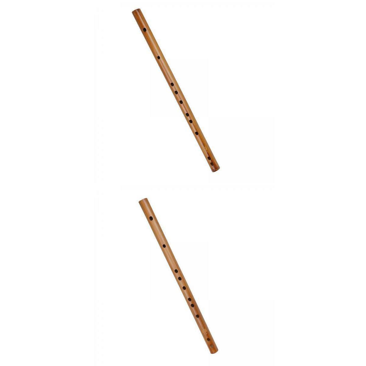 2pcs Traditional Wooden Flute Great Sound Woodwind Musical Instrument Gift