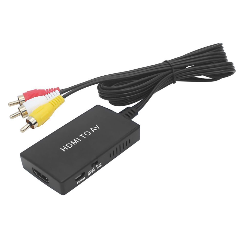 Cables Adapter HDMI to AV Converter HDMI to Video Audio PAL/NTSC RCA to HDMI