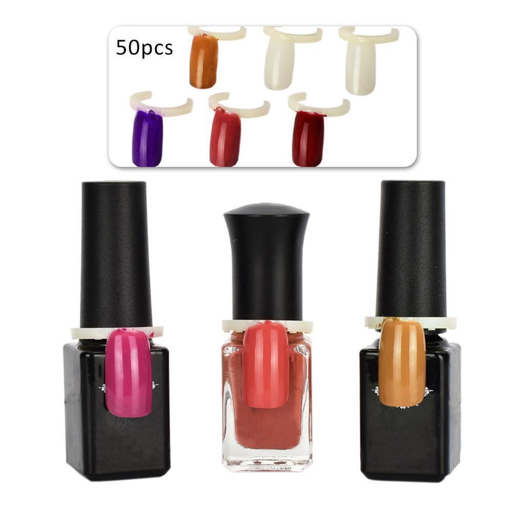 200Pcs Nail Art Color Pops Display Card Ring Polish UV Gel Tip Showing Tool