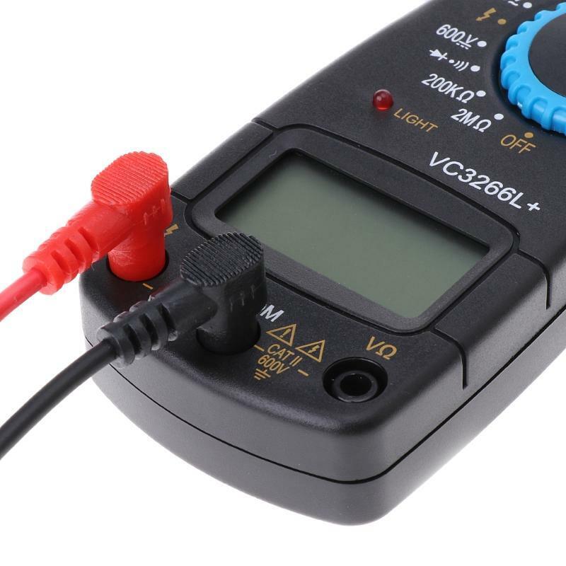 VC3266L+ Digital Clamp Multimeter AC/DC Voltage Amp Ohm Electronic Tester Meter