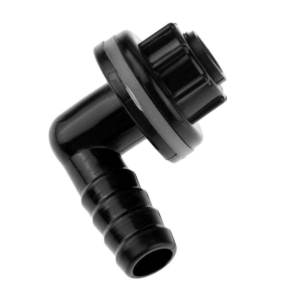 New 1pc Plastic Aquarium Drainage Connector for Fish Tank Dia 1.1cm Black