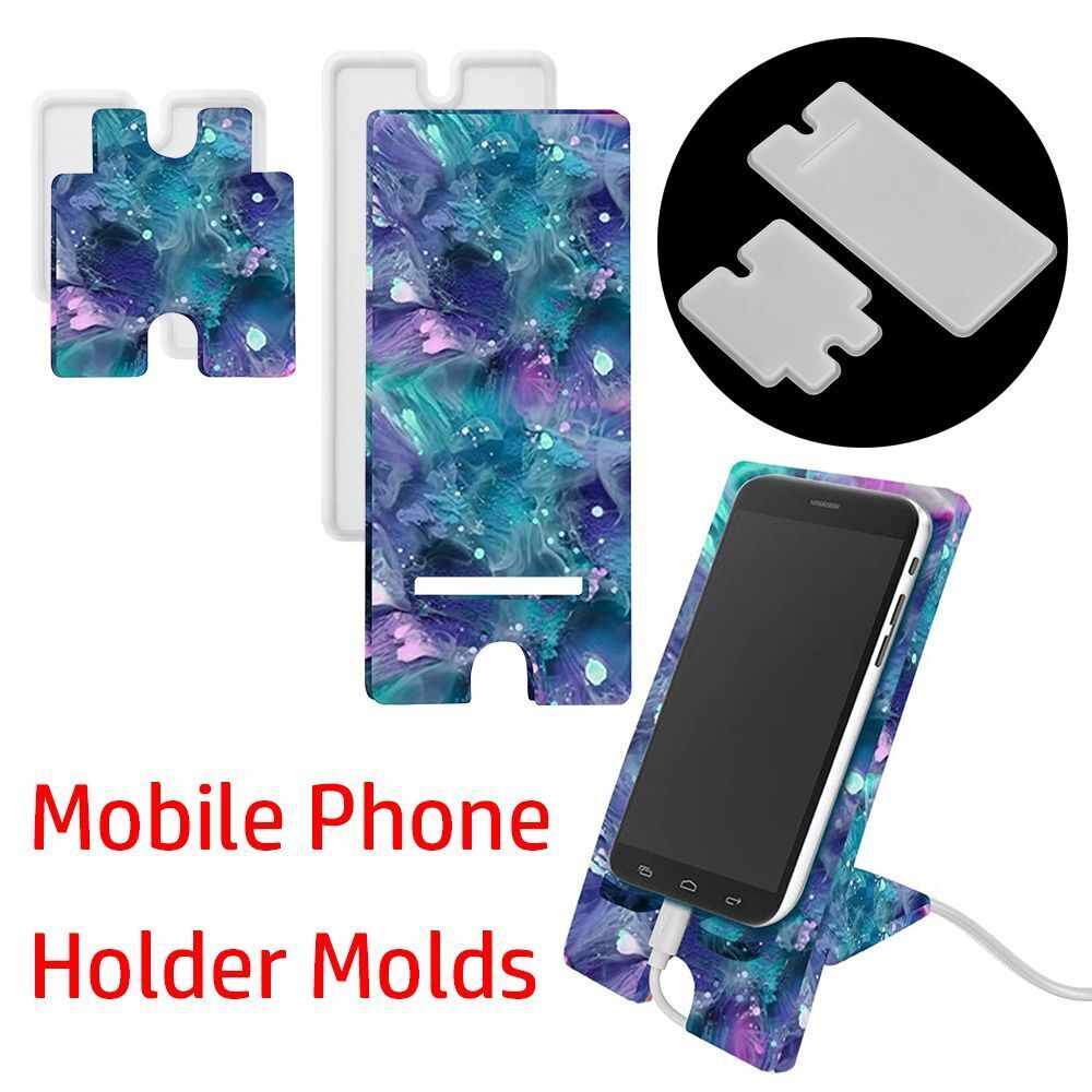 Crystal Glue Cell Phone Stand Molds Silicone Mould Mobile Phone Holder Molds