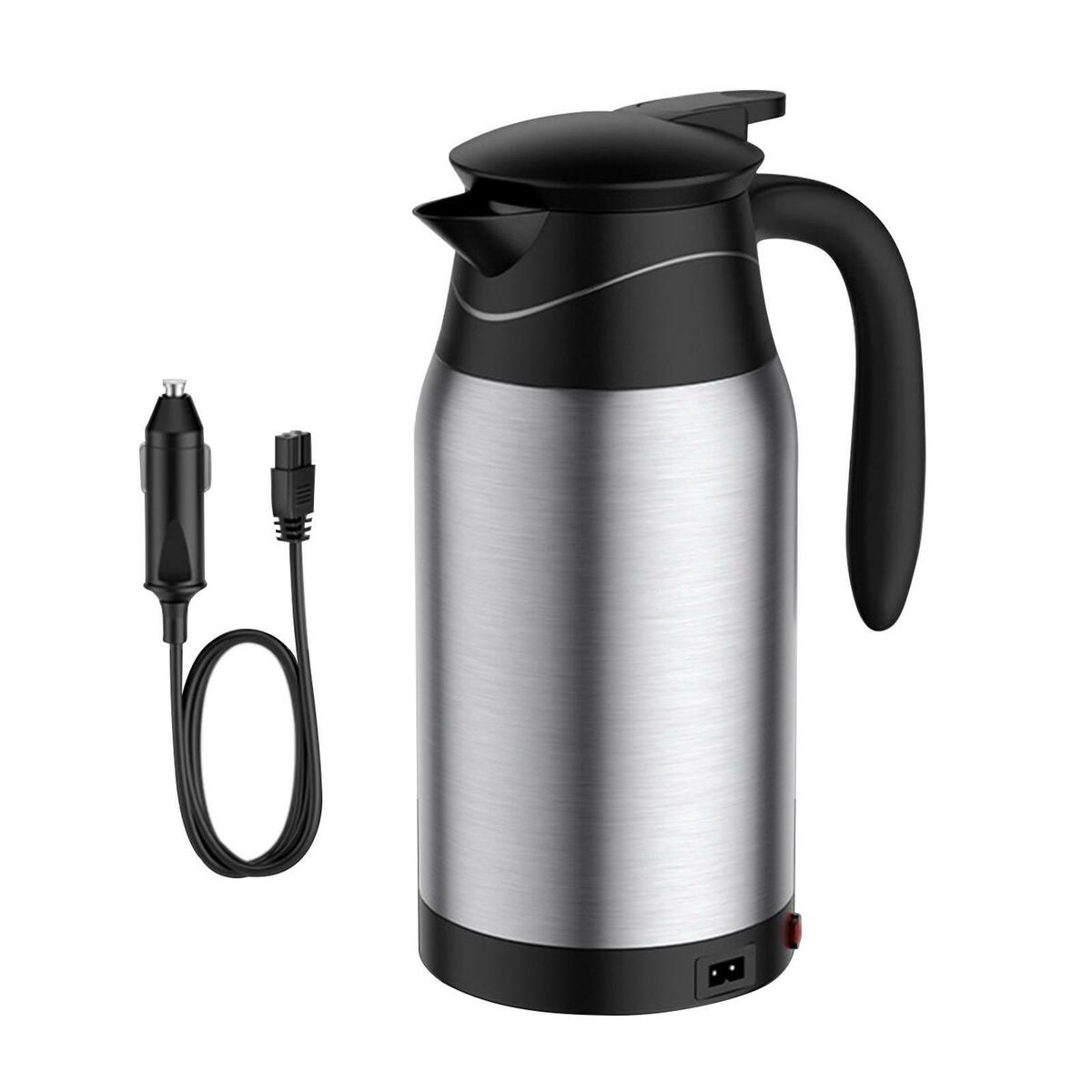 Stainless Steel Car Kettle Boiler Travel 12V/24V Tea 1L   Camping