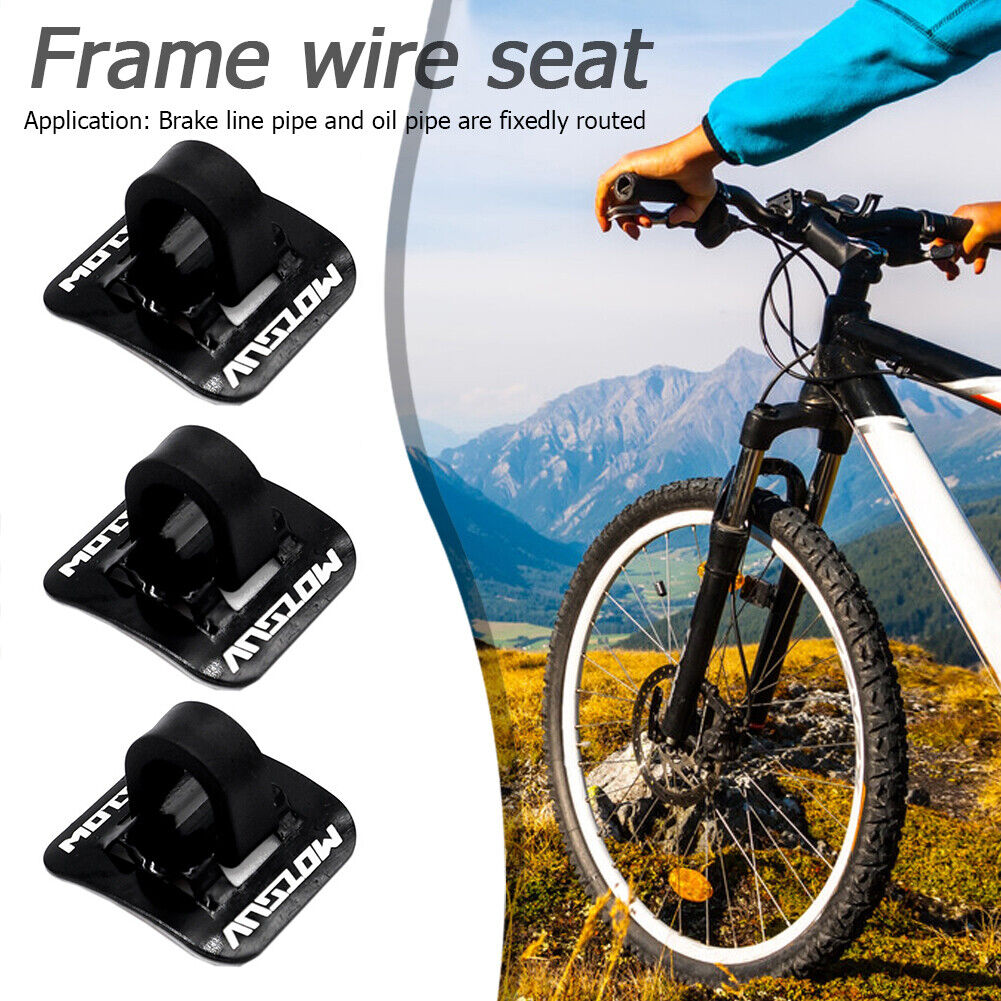 MOTSUV Bicycle Brake Cable Guide Shift Line Wire Guides C Buckles Clamps