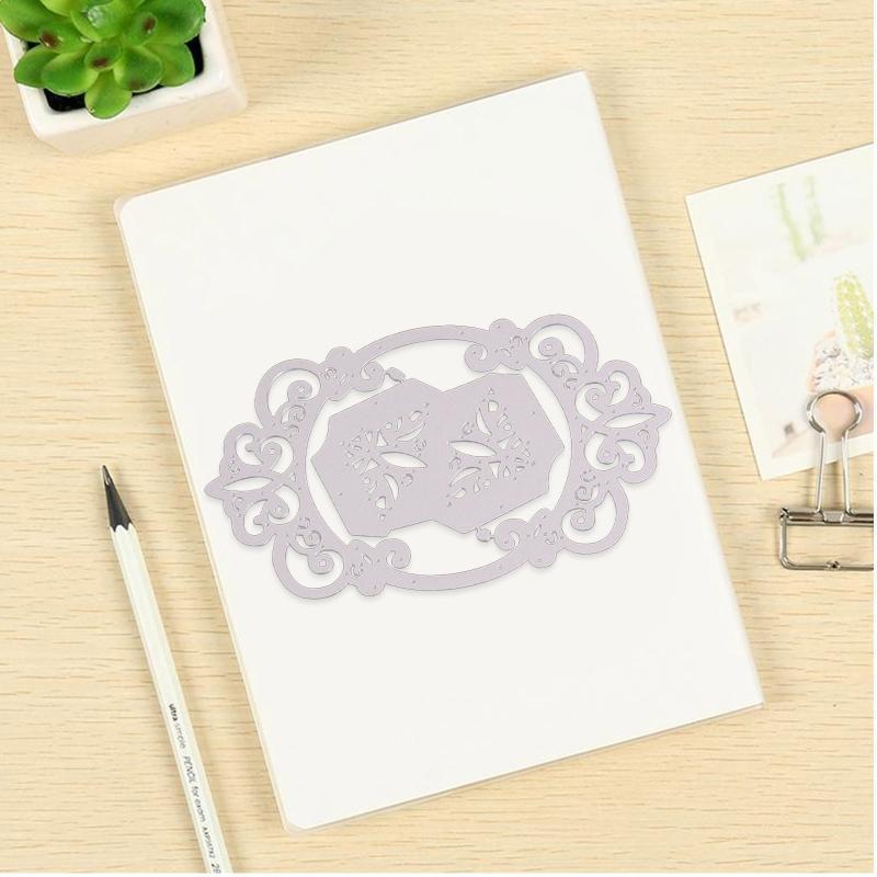 Oval Frame Metal Cutting Dies Scrapbooking Stencil Die Cuts Card Embossing DIY