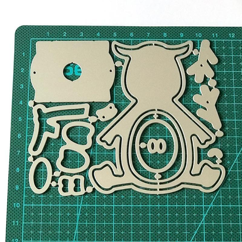 Christmas Reindeer Chocolate Metal Cutting Dies Stencil DIY Scrapbooking Album