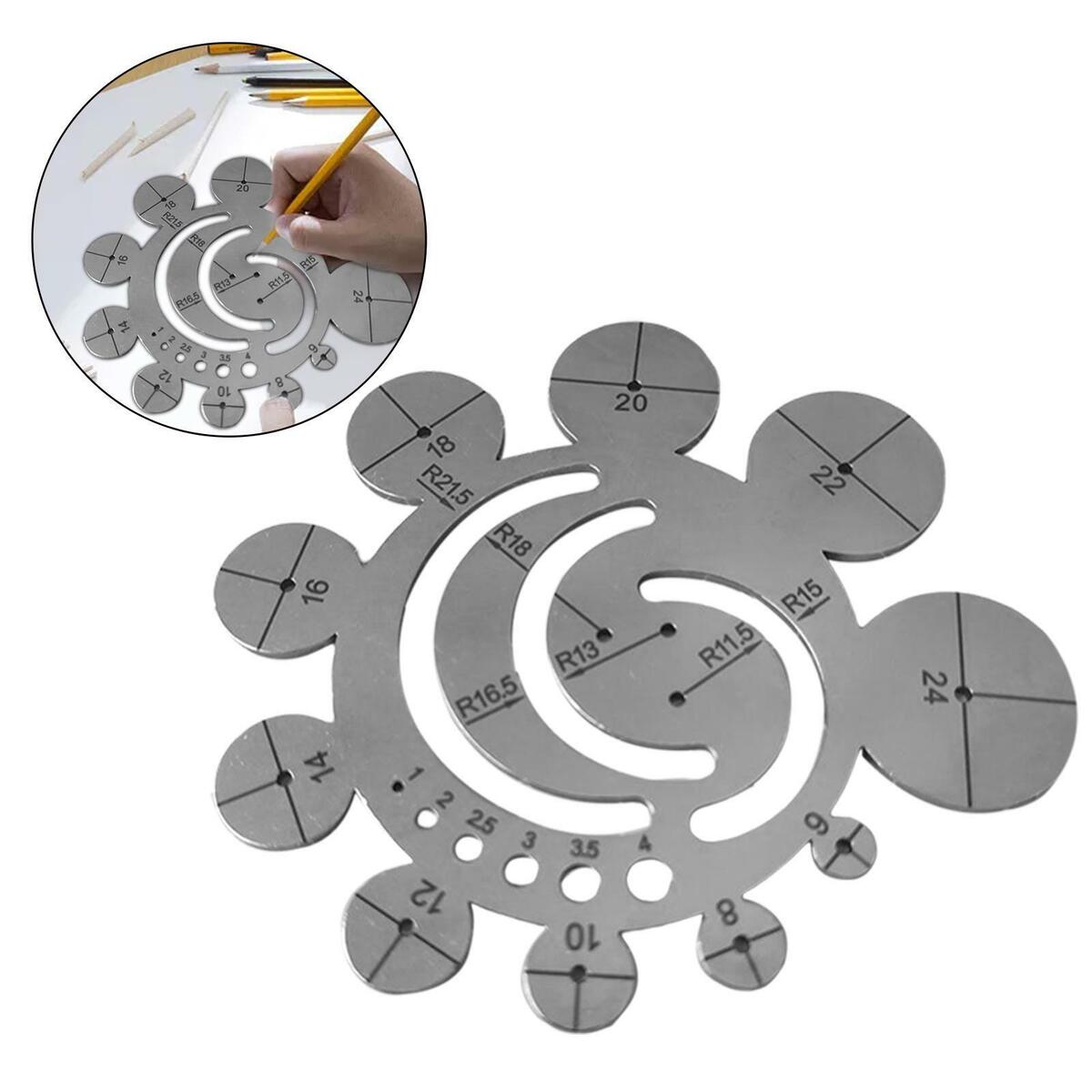 Cutting Ruler  Cutting Template Circle Drawing for Craft