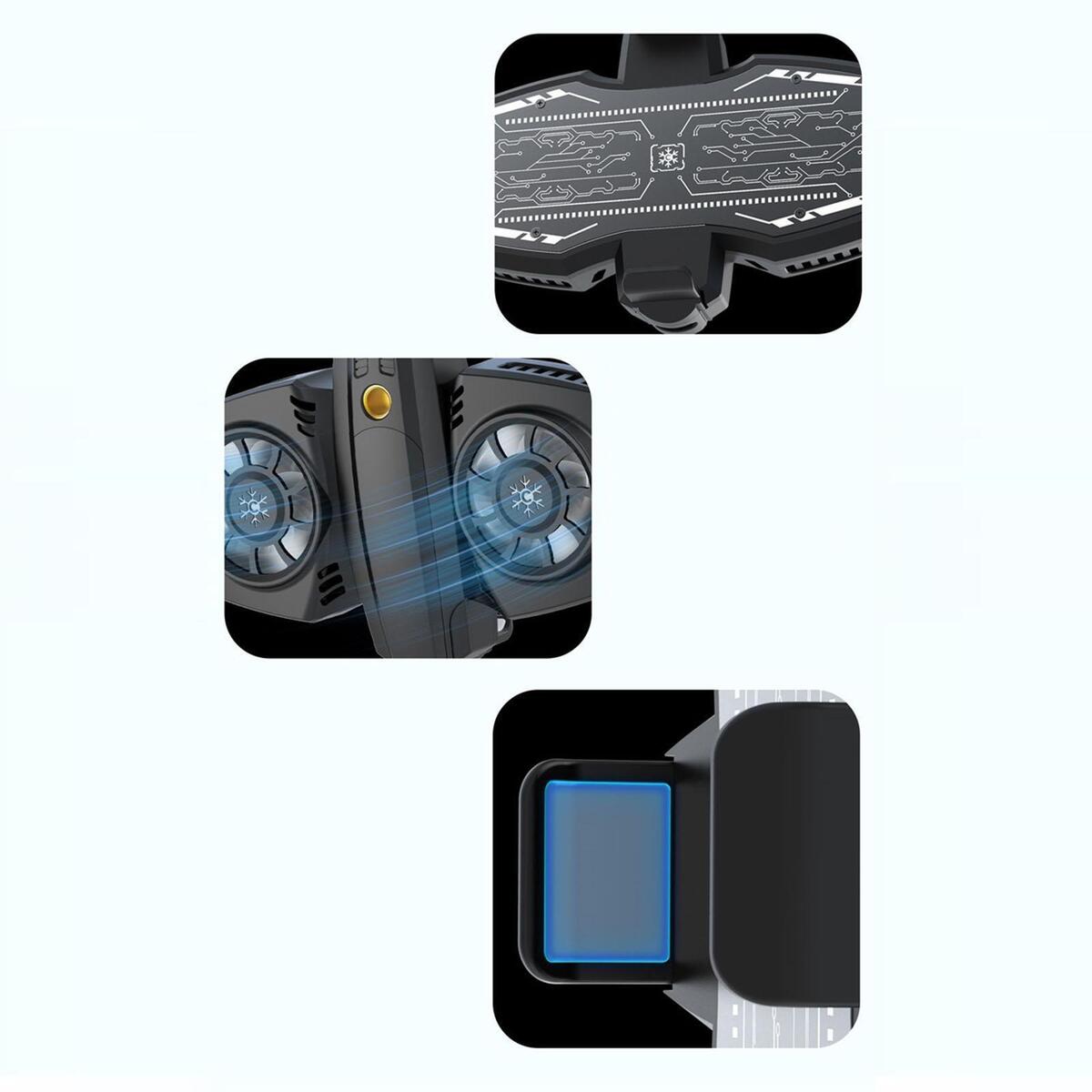 K4 Cell Phone Cooler with Dual Semi Conductor Heatsink for Gaming
