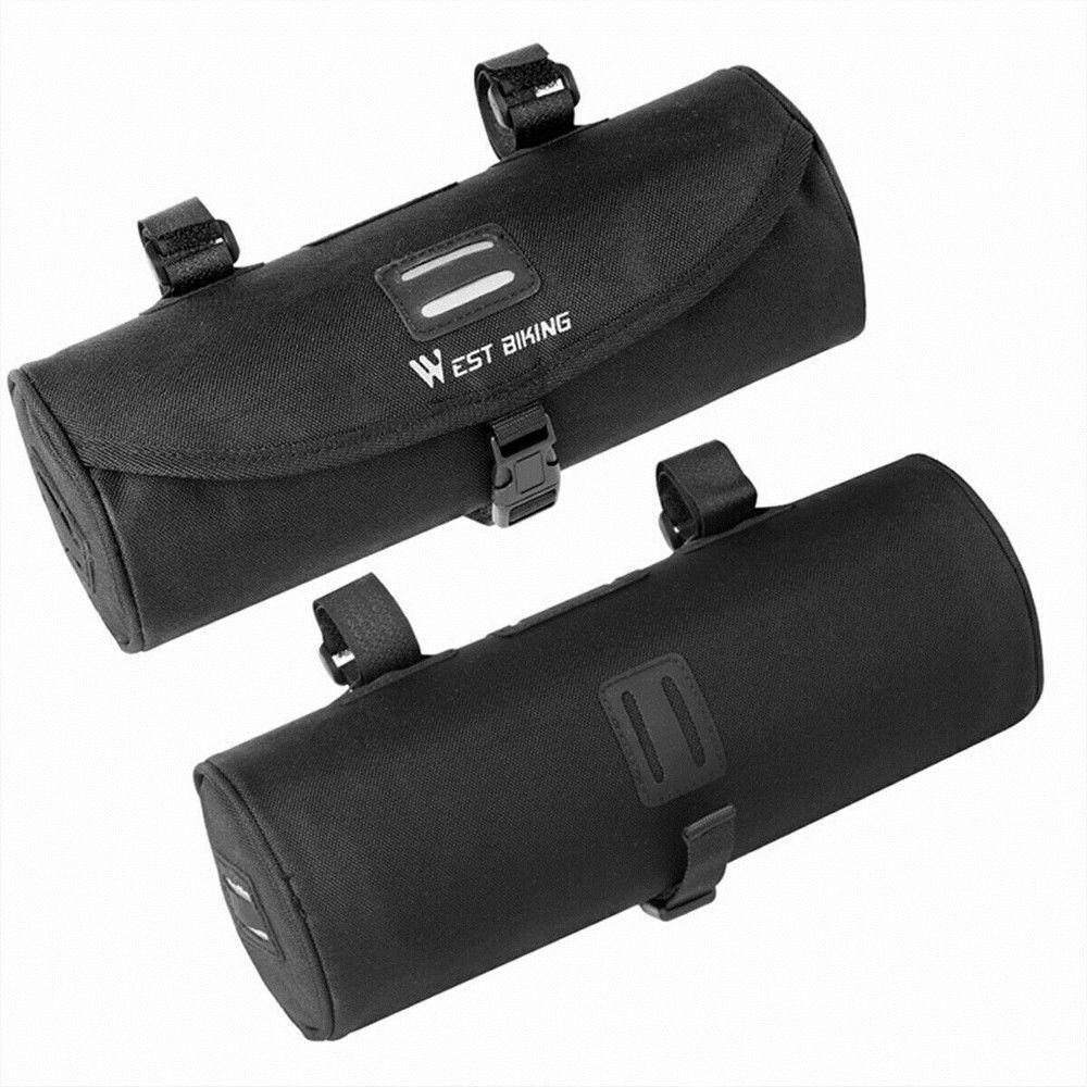 Reflective Bike Handlebar Pouch Storage Pouch Bicycle Bag Front Tube Frame Bag