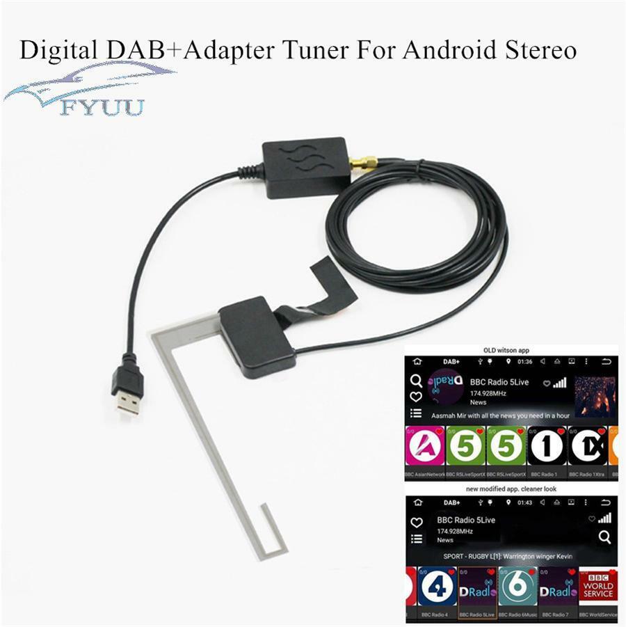 For Android Stereo System USB DAB+ Radio Antenna Adapter Digital Tuner