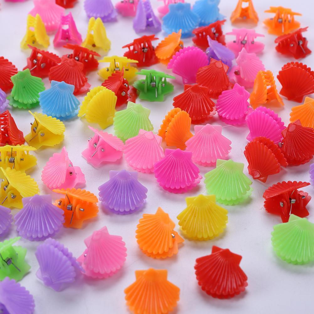 100pcs Multicolor Baby Hair Clip Cartoon Mini Hair Claw Lovely Hairpins (1)