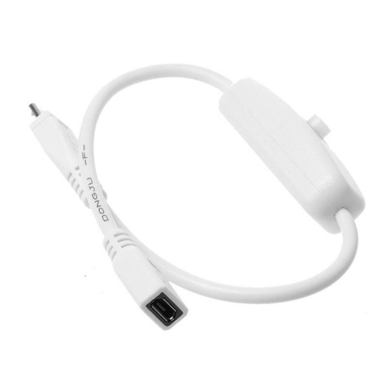 Micro USB Female to Male Power Supply Extension Cable With On Off Switch