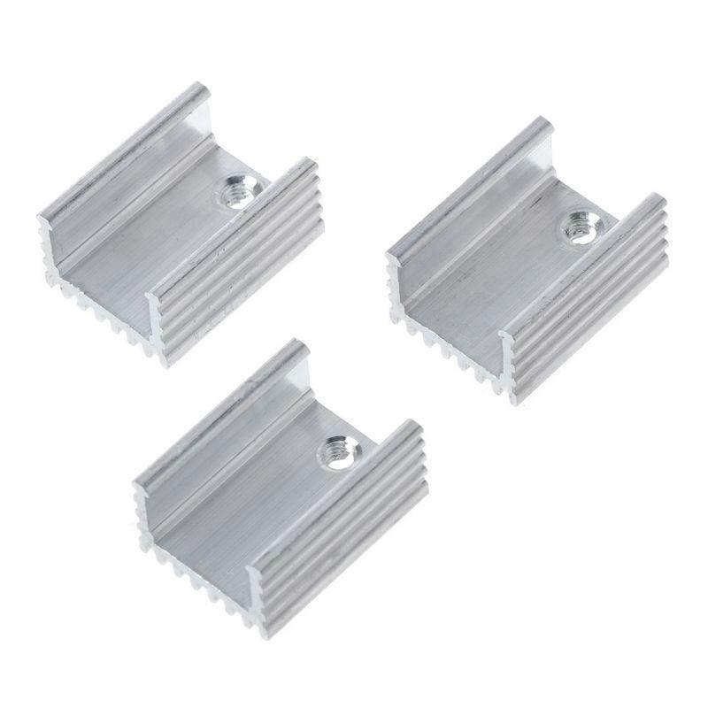 10Set TO-220 Cooling Radiator Aluminum Sheet Heatsink Transistor Heat Sink Pads