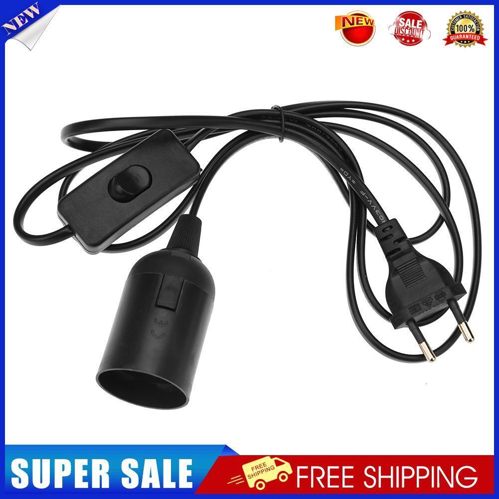 E27 Lamp Bases with Switch Wire for Pendant Bulb Hang Light (Lamp Holder-D)