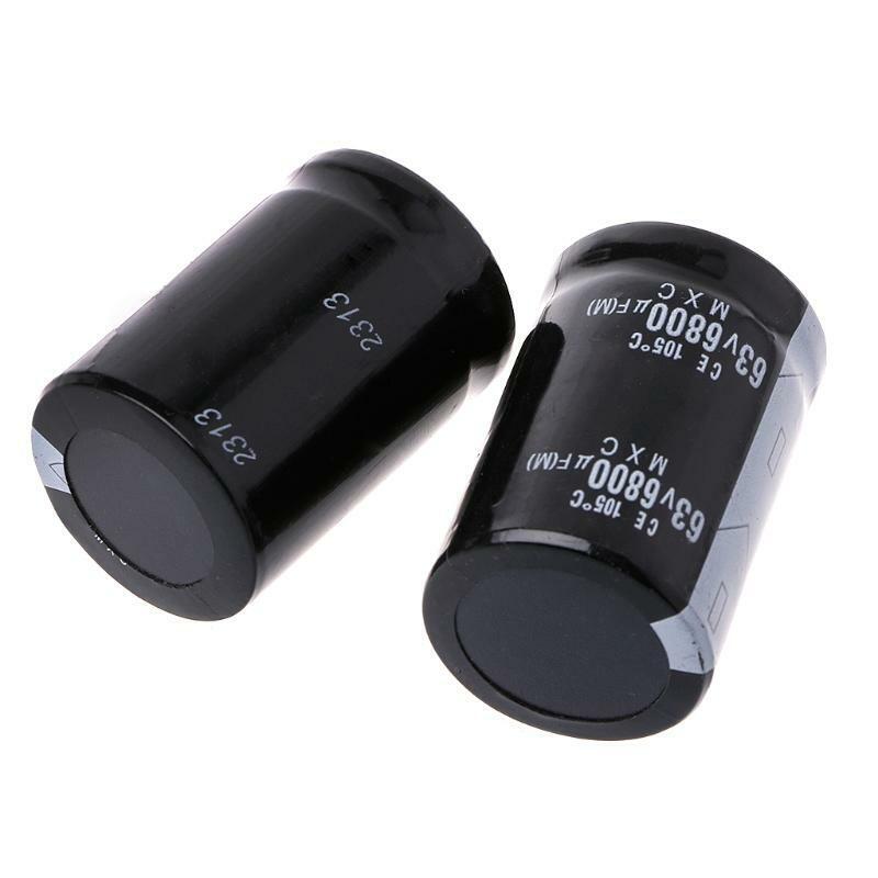2PCS 63V 6800uF 6800MFD Electrolytic Capacitor Dimension 30mm×45mm Cylindrical