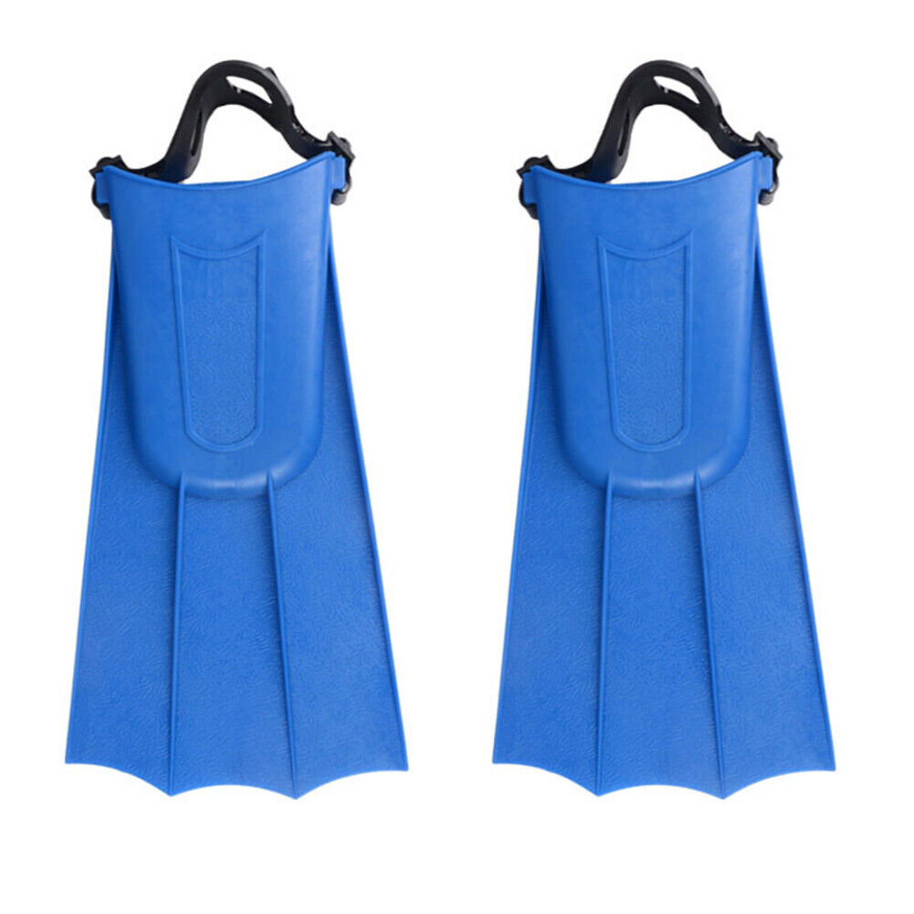 Blue Snorkeling Foot Flippers Child Short Ultra Light Swimming Fins (40-44)