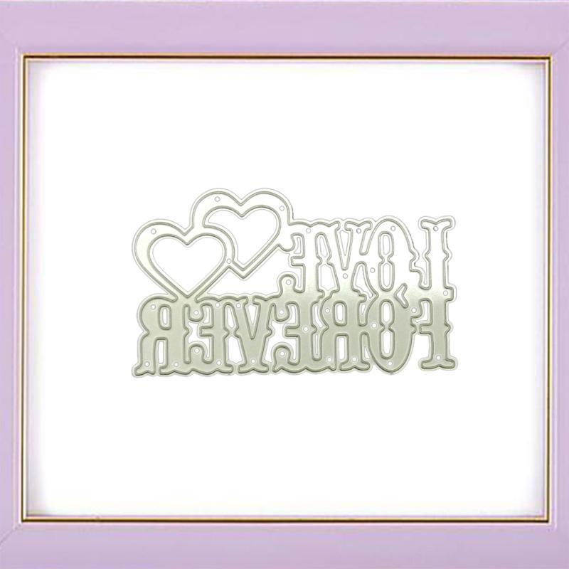 Metal Cutting Dies Carbon Steel Love Heart Stencils for Card Making Album Decor