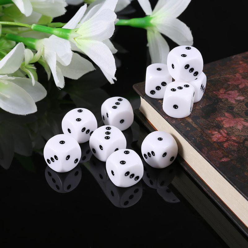 10Pcs 16mm D3 Six Sided Dices Beads For Dungeons & Dragon D&D RPG Poly Desktop