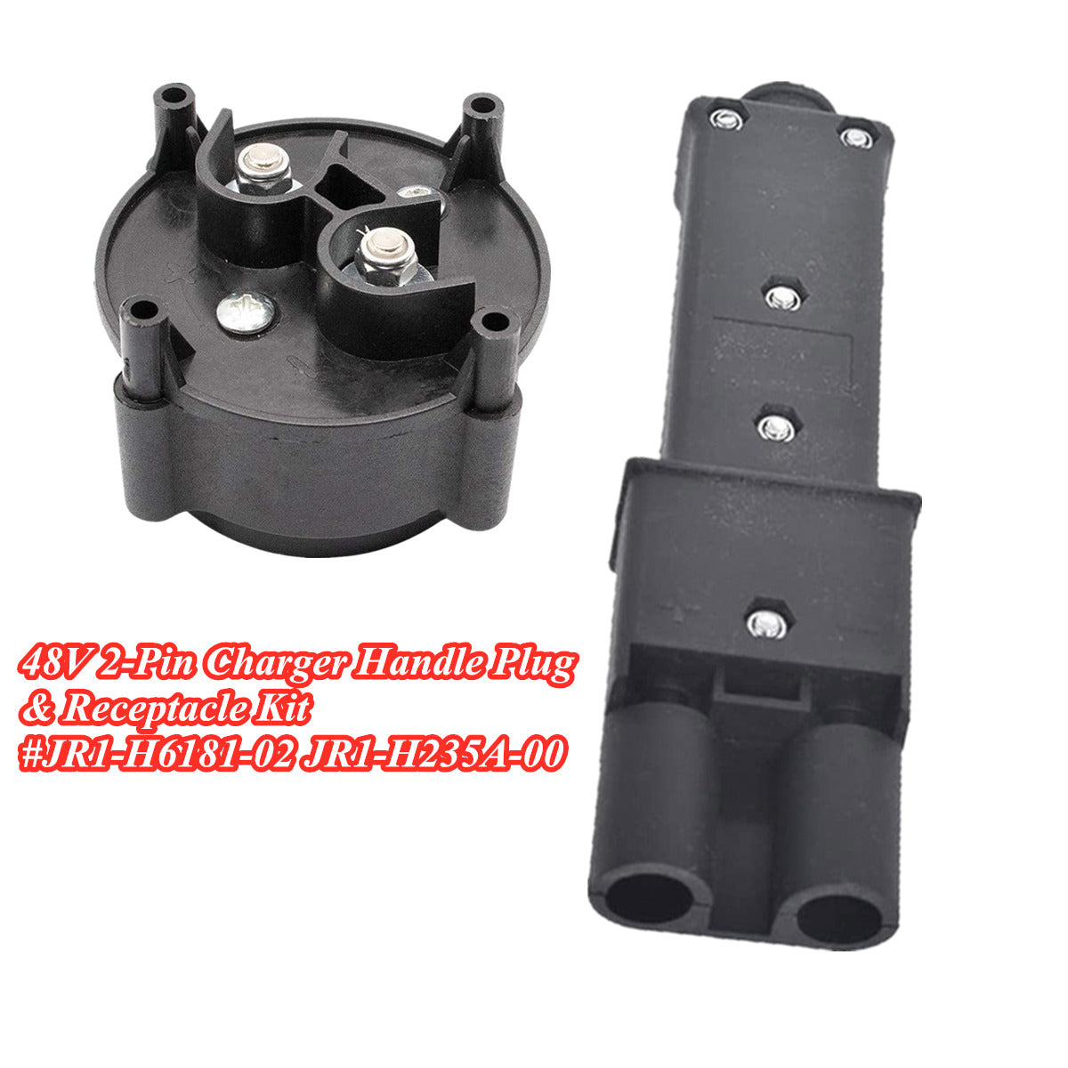 For Yamaha G19 & G22 Electric Golf Carts Charger Plug & Receptable JR1-H6181-02