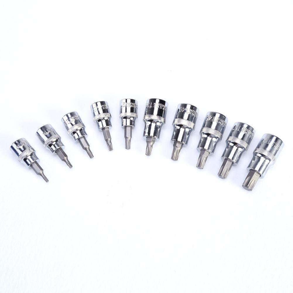 29PC Torx Star Socket Set & Bit Male Female E & T Sockets With Torx Bit Too