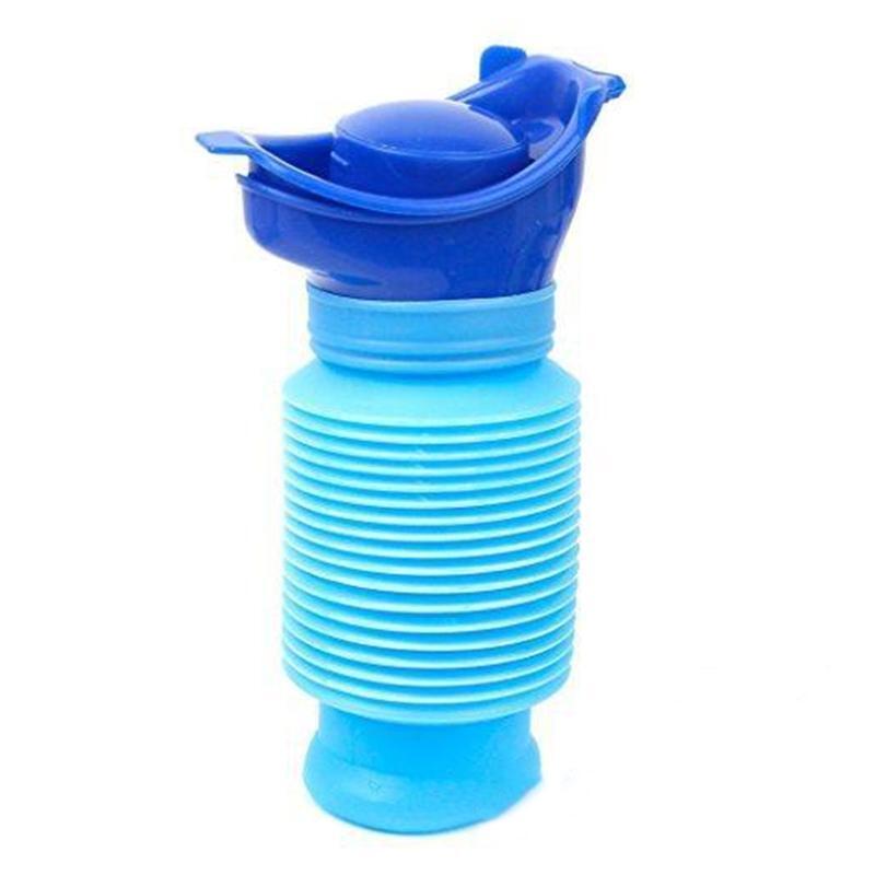750ML Shrinkable Urinal Mobile Toilet Potty Pee Urine Bottle for Travel Queuing