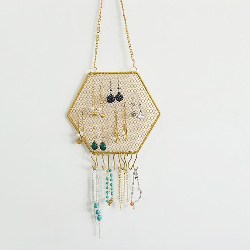 Exquisite Jewelry Display Stand with Hooks for Stud Earring Dangle Wall Hanging