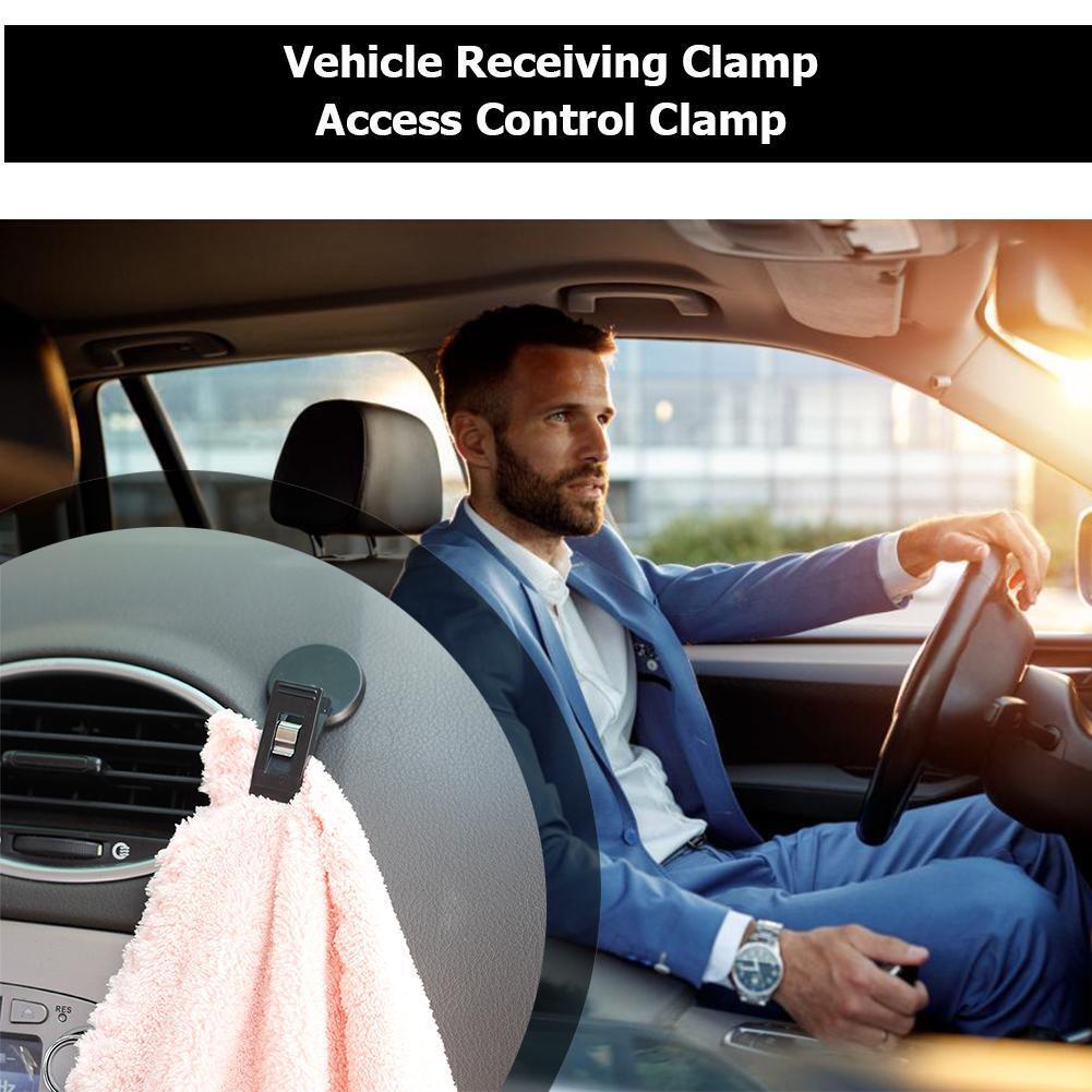 2x Car Suction Cap Clips Removable Holder for Sunshade Curtain Card Ticket