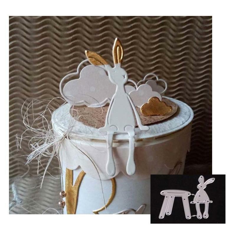 Bunny Rabbit Metal Cutting Dies Scrapbooking Stencil Die Cuts Card Embossing DIY