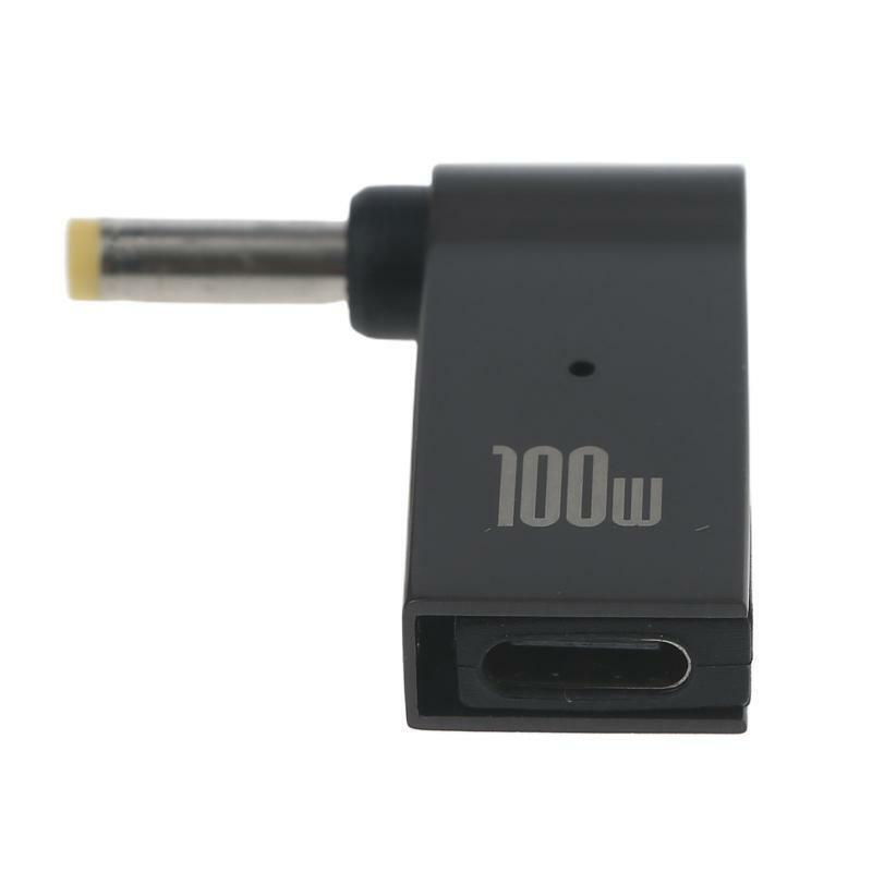 Type C Female to 4.0x17mm Adapter for Travel Bussiness Trip PD 100W for Laptops
