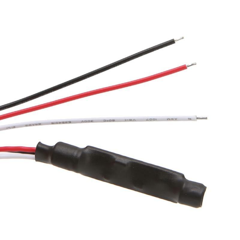 5Pcs/Set Sensitive Microphone Security Audio DC Power Cable For CCTV DVR Camera