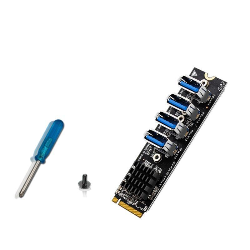 M.2 M Key SSD to PCIE 3.0 X1 Adapter M Key Card Support 2230 -2280 SSD Bracket