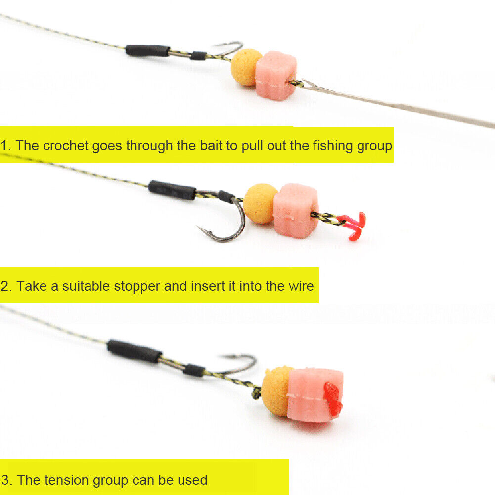 Carp Fishing Bait Stopper Boillies Bait Stop Holder for Hair Rig Tackle