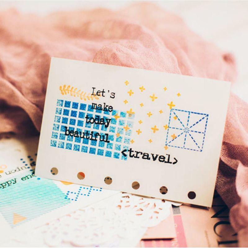 Geometric Shape Silicone Clear Seal Stamp DIY Scrapbooking Embossing Photo Album
