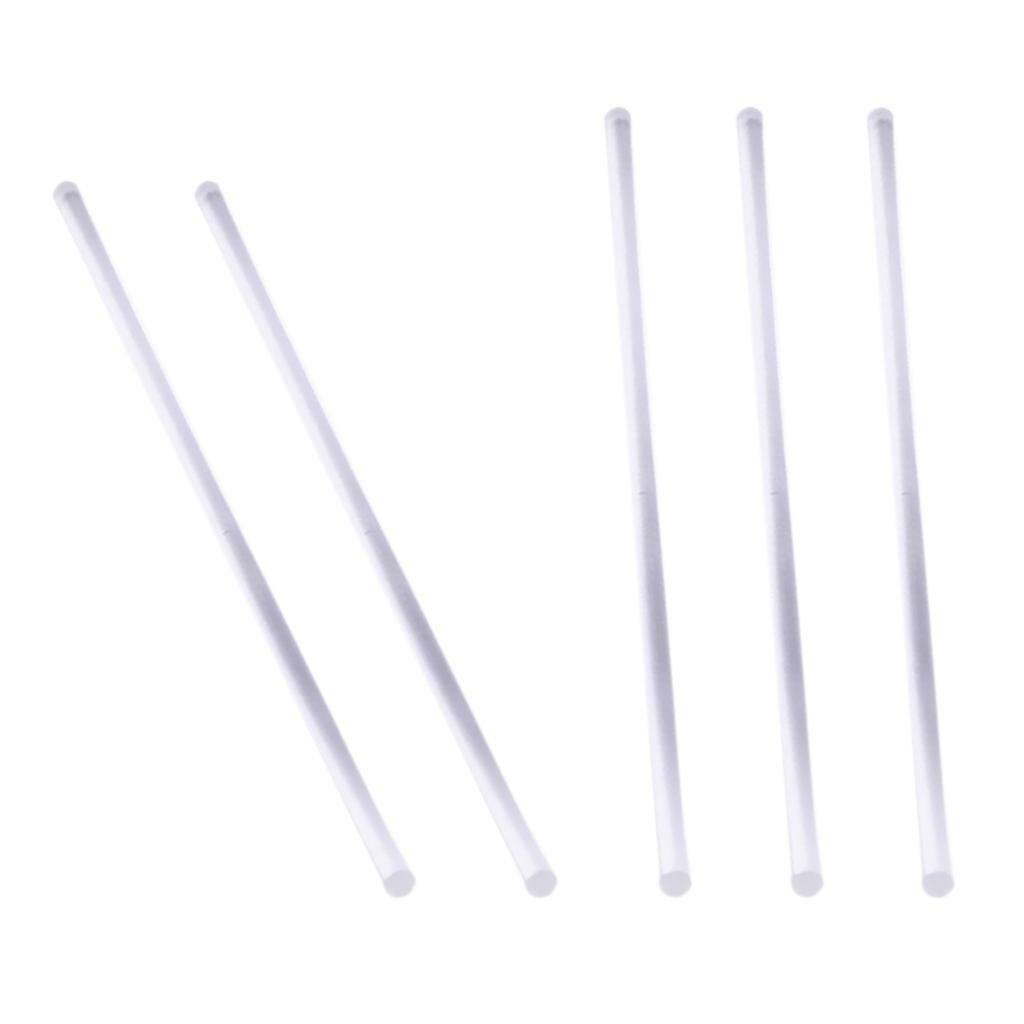 5pcs Long Clear Acrylic s Lucite Rod for  Table Scene Building