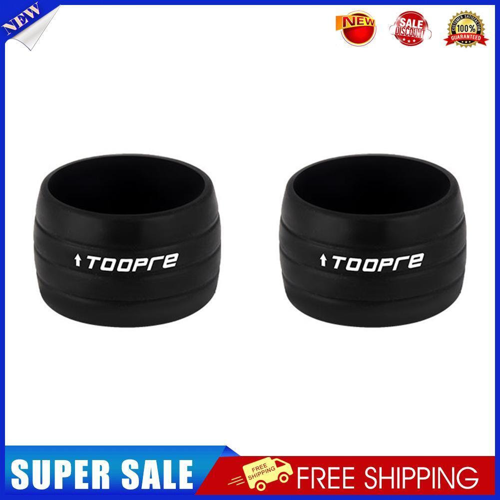 2pcs Bike Handlebar Tape Ring Anti-Skid Bicycle Handle Strap Sleeve (Black)