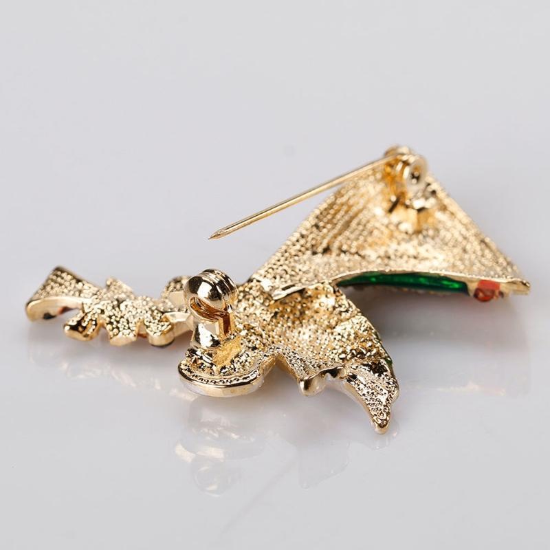 Fashion Christmas Angel Horn Brooch Pins Winter Creative Jewelry for Women Gifts