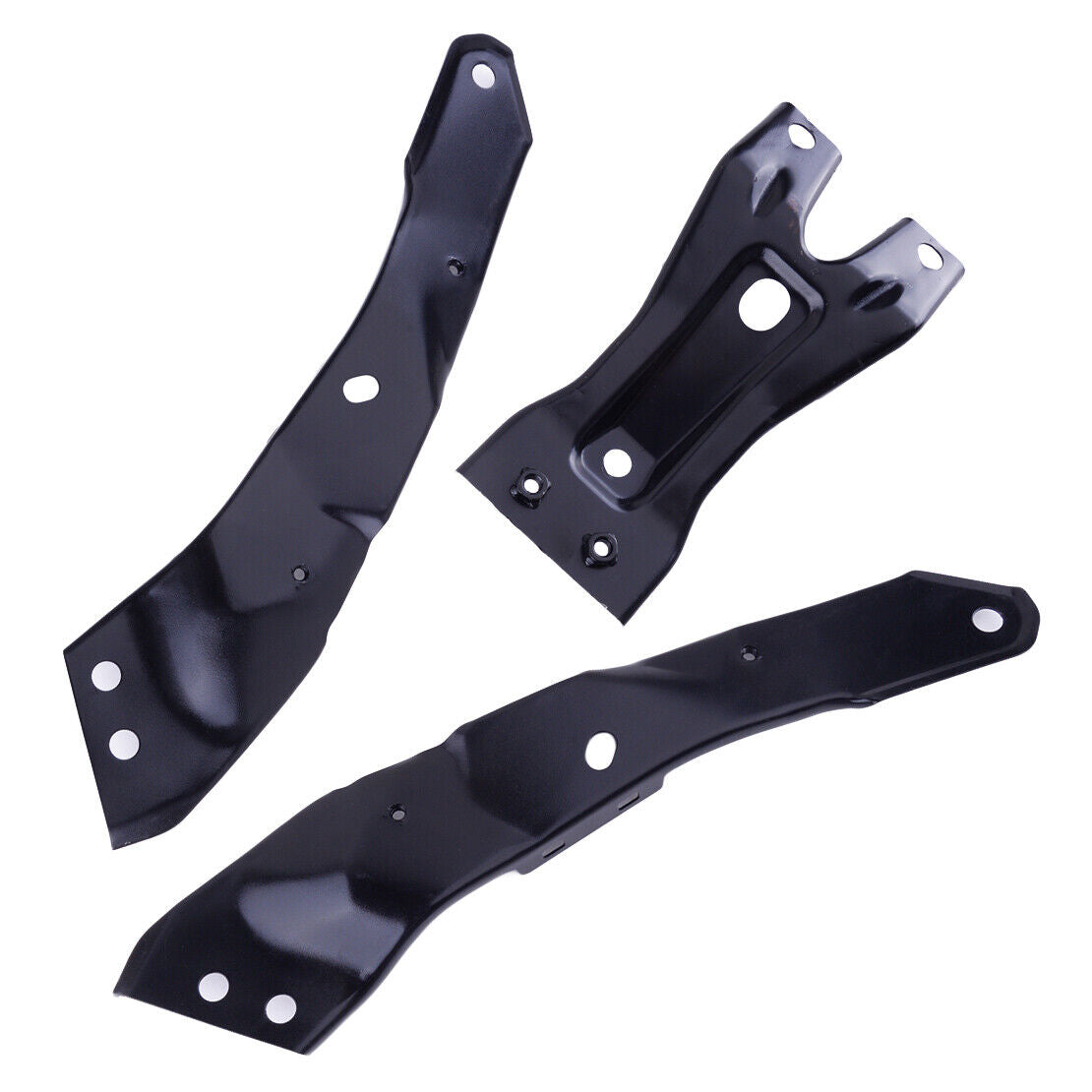 3Pcs Radiator Support Bracket Assy Fit For VW Golf GTI Jetta Wagon 2010-2014