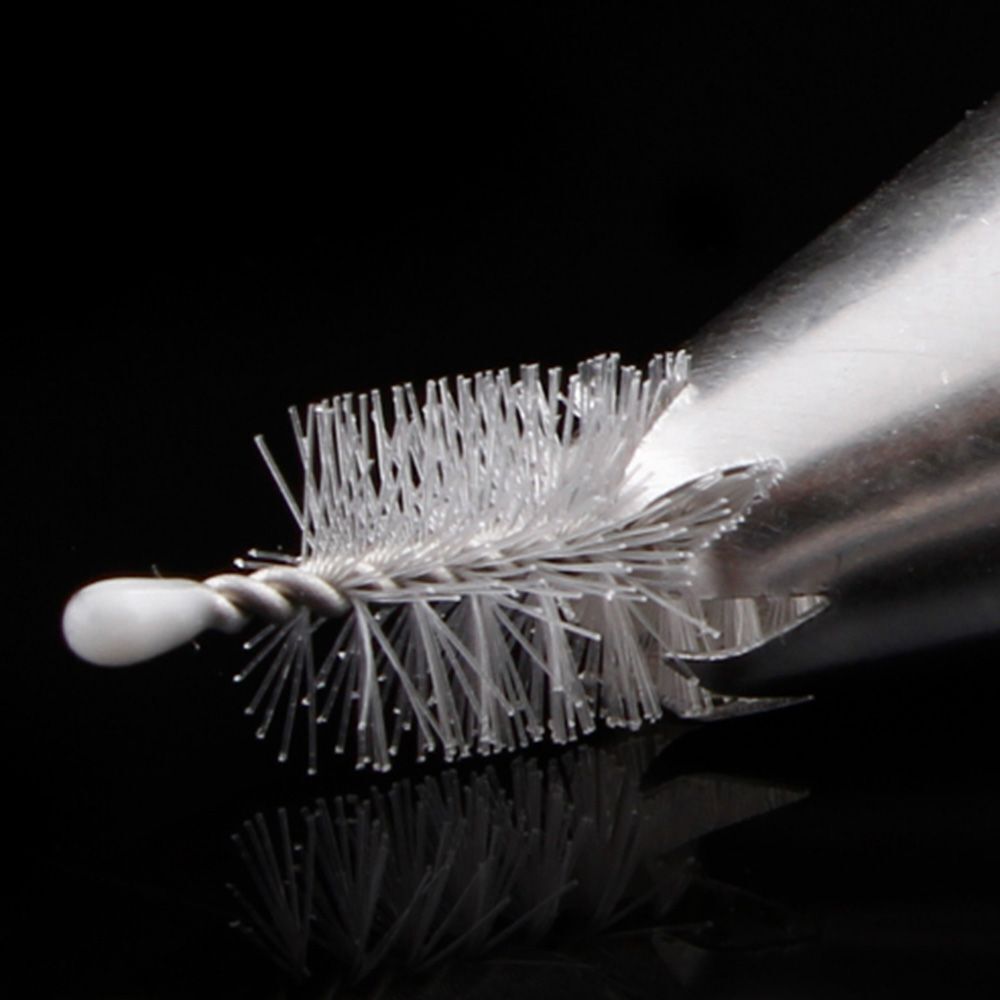 Double head Icing Nozzles Cleaning Brush Stainless Steel Cake Decorating Tip
