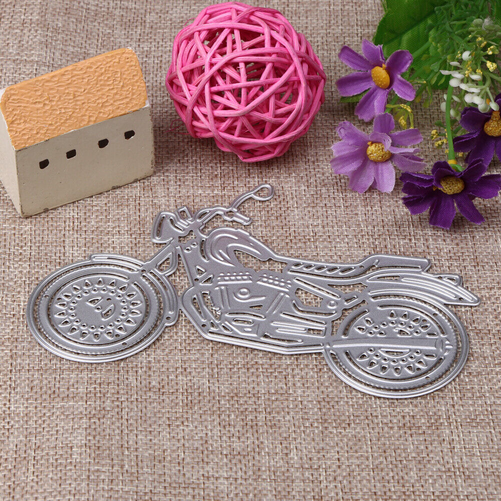 Motorcycle Metal Cutting Dies Stencils DIY Scrapbooking Album Decorative